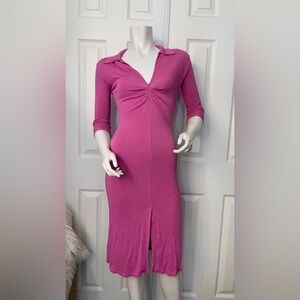 Morgan de Toi Pink Long Sleeve Dress
